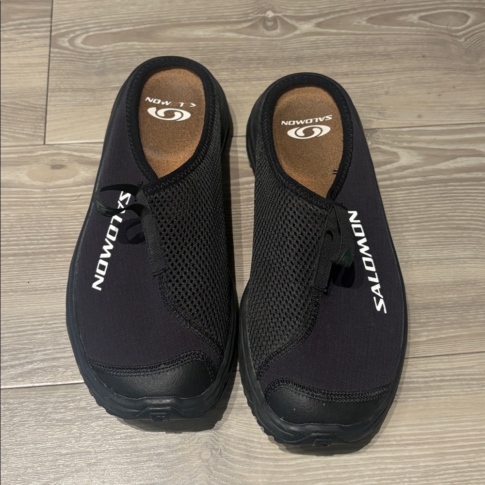 Salomon Black Mesh Slip-On Footwear